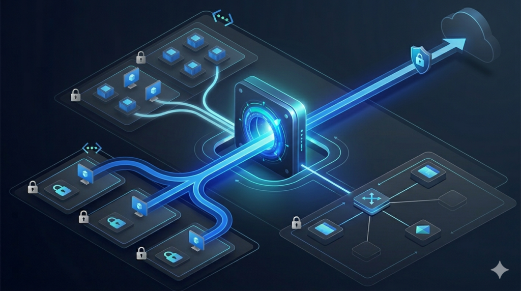 Diagrama de NAT Gateway como padrão de egress explícito para workloads privados
