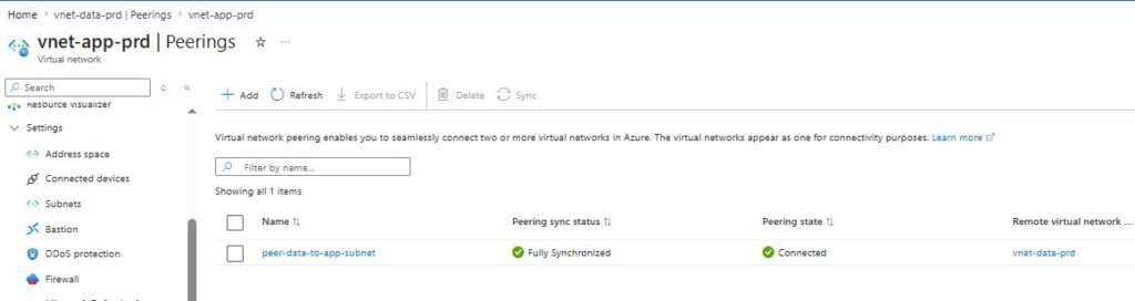 Subnet Peering na Azure: conectando subnets específicas entre VNets peering sync