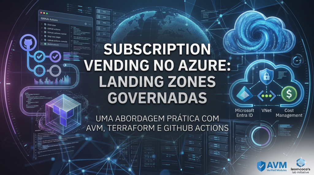 Subscription Vending no Azure: landing zones governadas Para garantir que suas imagens ranqueiem bem no Google Imagens e cumpram os requisitos de acessibilidade, utilize estes textos descritivos: